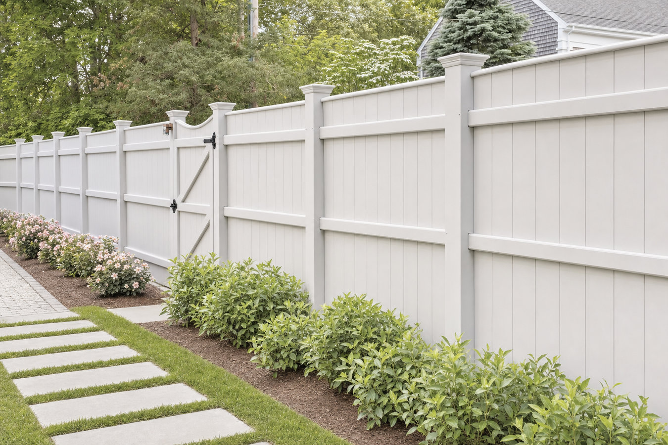 Privacy fence installation